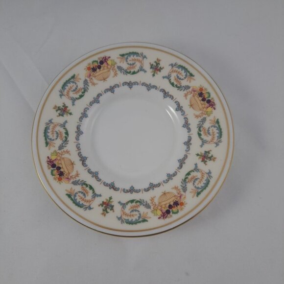 Aynsley Banquet Flat Demitasse Cup Saucer Set Fine Bone China England - Picture 9 of 16